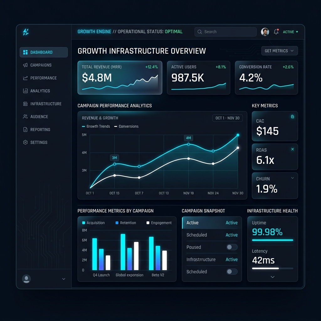 Xarwiz Growth Dashboard